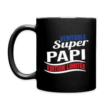 Véritable super papi édition limitée grand-père - Mug uni - noir - Gauche