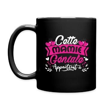 Geschenk Oma Muttertag anpassbar - Tasse einfarbig - Schwarz - Links