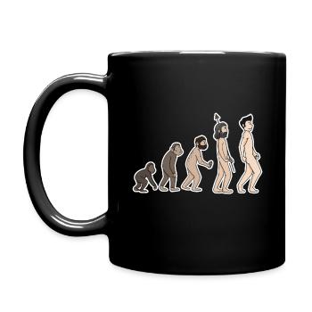 évolution - Mug uni - noir - Gauche