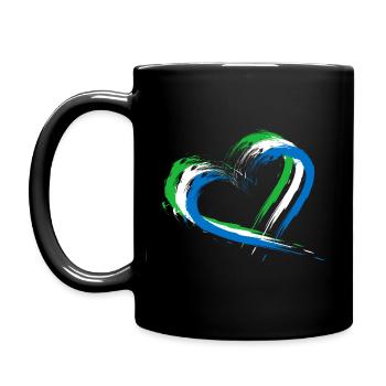 Sierra Leone - Tasse einfarbig - Schwarz - Links