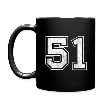 Numéro 51 - Mug uni - noir - Gauche