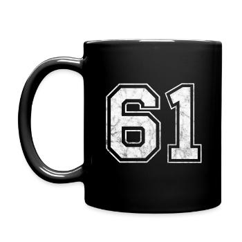 Number 61 - Full Colour Mug - black - Left
