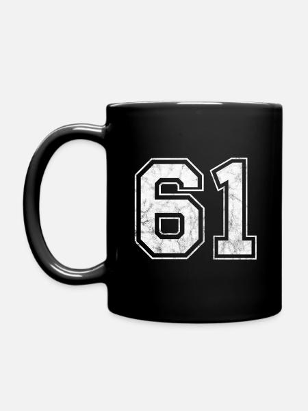 Anzahl 61 - Tasse einfarbig - Schwarz