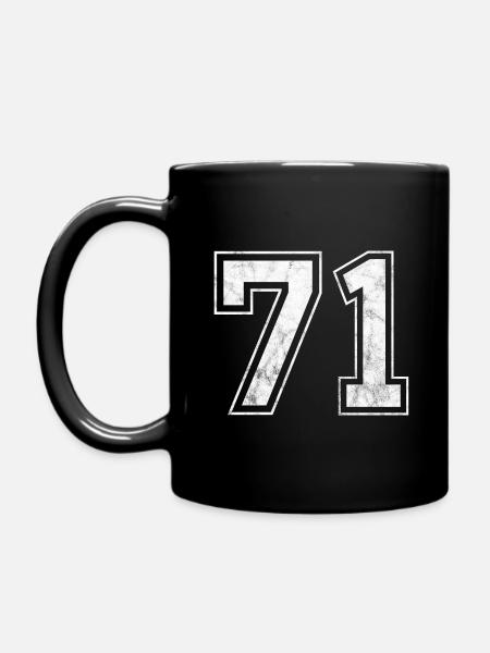 Anzahl 71 - Tasse einfarbig - Schwarz
