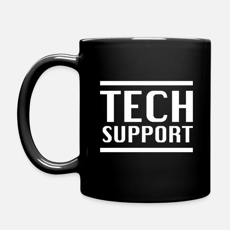 Tech Support - Full Colour Mug - black