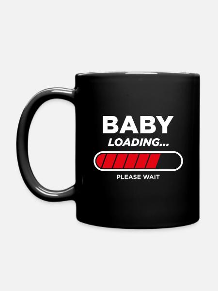 Baby Loading - Full Colour Mug - black