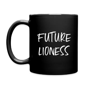 Future Lioness - Full Colour Mug - black - Left