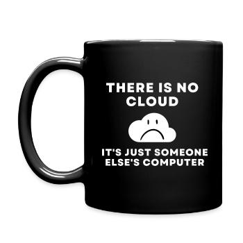 Cloud Tshirt Perfect Gift - Full Colour Mug - black - Left