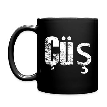 Cüs - Tasse einfarbig - Schwarz - Links