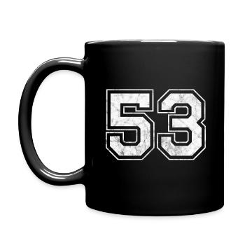 Number 53 - Full Colour Mug - black - Left
