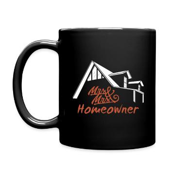 Housewarming party Mr & Mrs Homeowner - Full Colour Mug - black - Left