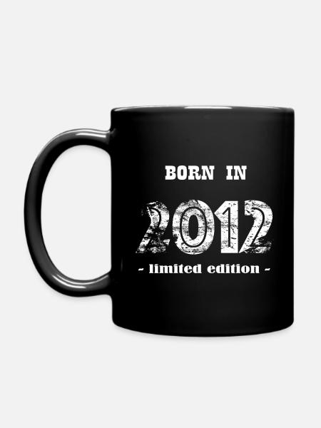 BORN IN 2012 - limited edition - Full Colour Mug - black