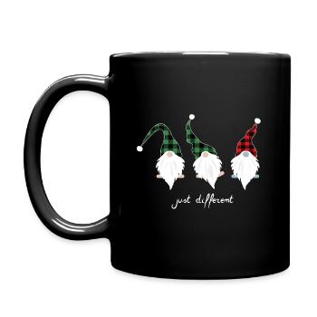 Cadeau drôle de gnome anti gnome de Noël - Mug uni - noir - Gauche