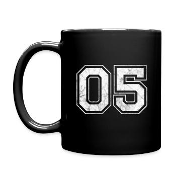 Numéro 05 - Mug uni - noir - Gauche