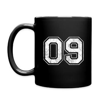 Number 09 - Full Colour Mug - black - Left