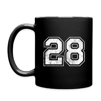 Numéro 28 - Mug uni - noir - Gauche
