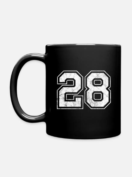 Numéro 28 - Mug uni - noir