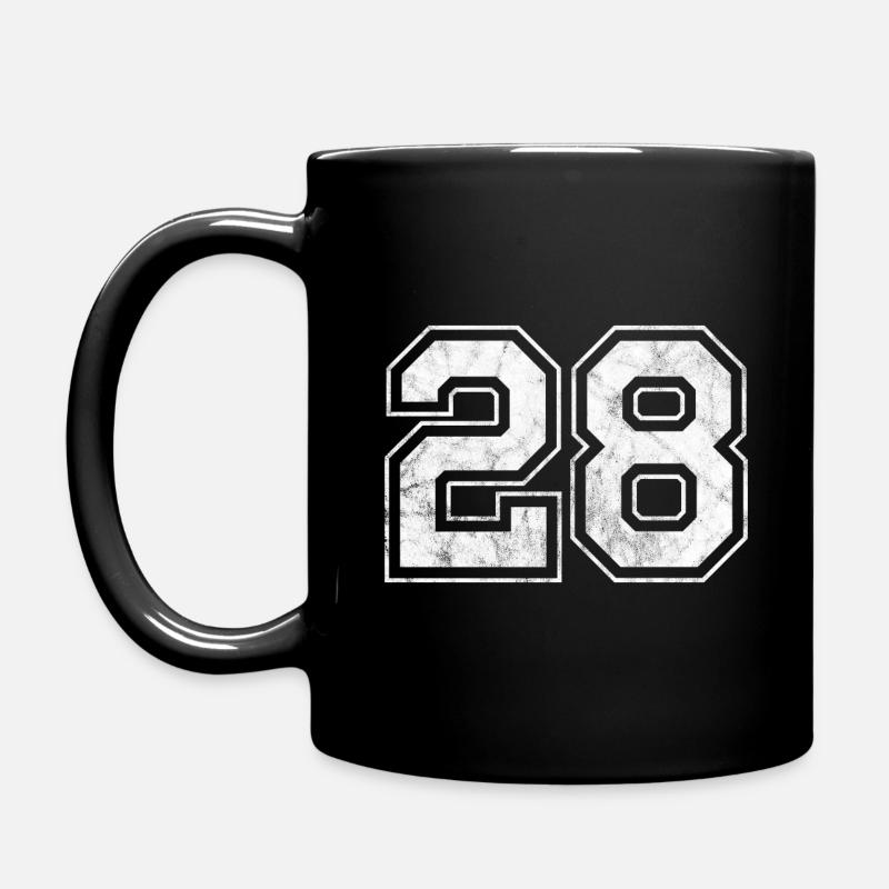 Numéro 28 - Mug uni - noir