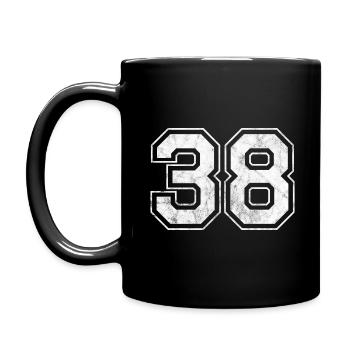 Number 38 - Full Colour Mug - black - Left