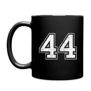 Number 44 - Full Colour Mug - black - Left