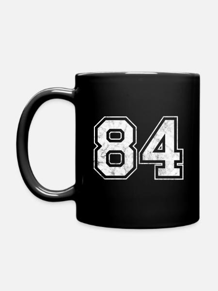 Anzahl 84 - Tasse einfarbig - Schwarz