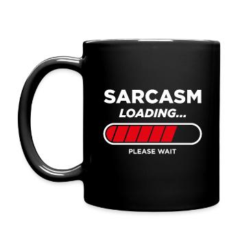 Chargement du sarcasme - Mug uni - noir - Gauche