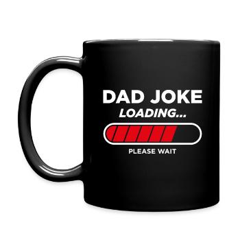 Dad Joke Loading - Full Colour Mug - black - Left