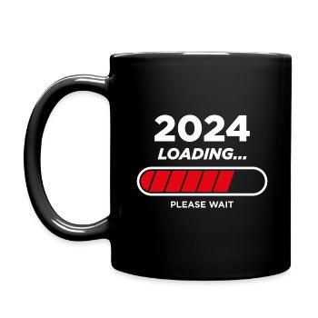 2024 Wird geladen - Tasse einfarbig - Schwarz - Links