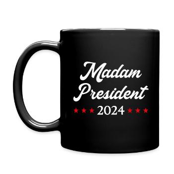 Madam President 2024 I - Kamala Harris - Full Colour Mug - black - Left