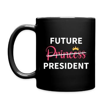 Feminist Girl - Future President I - Full Colour Mug - black - Left