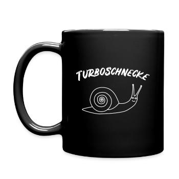Turbo Snail - slow running - runner - jogging - Full Colour Mug - black - Left