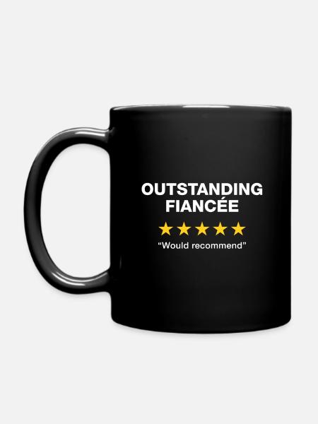 Herausragende Verlobte - Tasse einfarbig - Schwarz