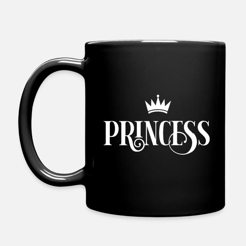 Princess white - Princess - Full Colour Mug - black