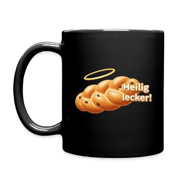 Heilig lecker ! - Tasse einfarbig - Schwarz - Links