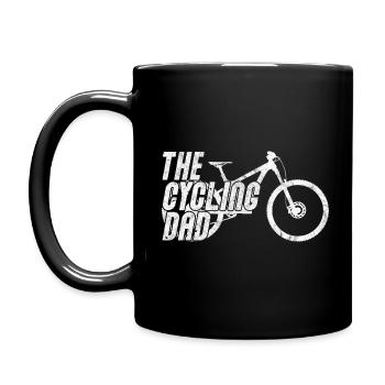 Father's Day Bike Bike MTB Mountain Bike Dad Father - Full Colour Mug - black - Left