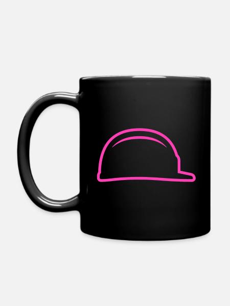 Bauhelm - Tasse einfarbig - Schwarz