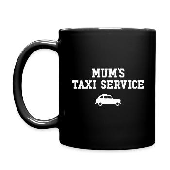 Mums Taxi Service - Full Colour Mug - black - Left