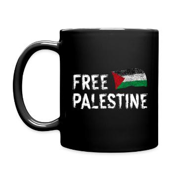 Free Palestine - Full Colour Mug - black - Left