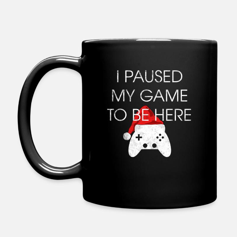Weihnachten Gaming - Tasse einfarbig - Schwarz