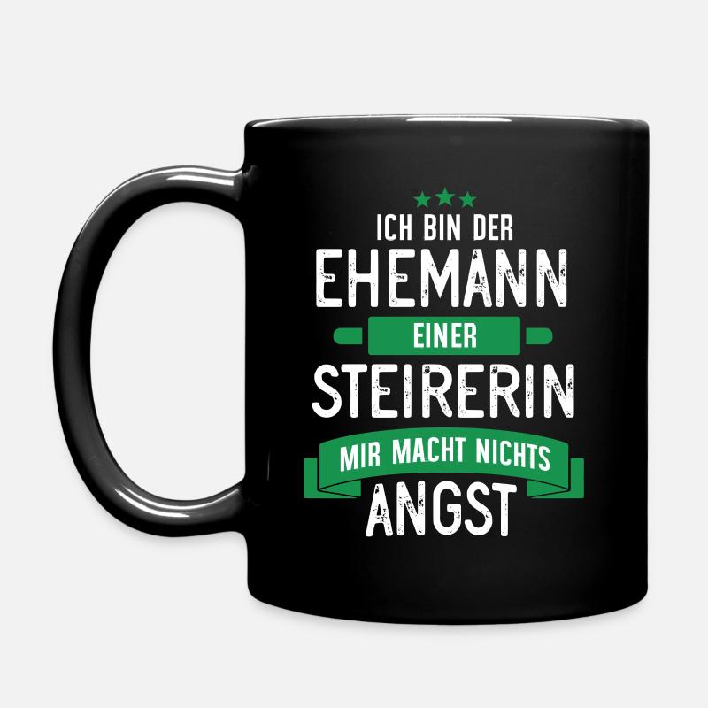 EHEMANN EINER STEIRERIN - STEIERMARK GESCHENK - Tasse einfarbig - Schwarz