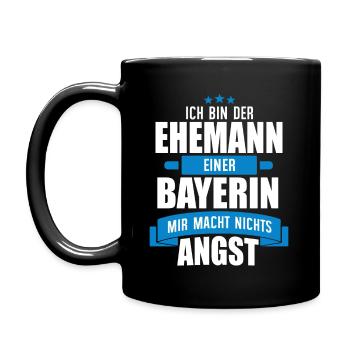 EHEMANN EINER BAYERIN - BAYER BAYERN GESCHENK - Tasse einfarbig - Schwarz - Links
