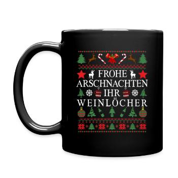Happy ass nights your Weinlöcher X-Mas gift - Full Colour Mug - black - Left