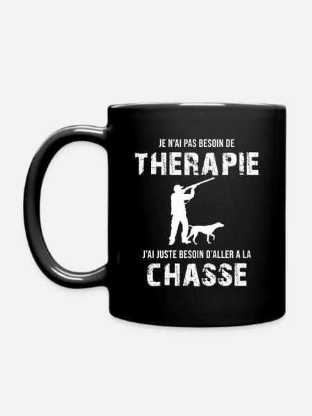 je n'ai pas besoin de thérapie j'ai juste besoin - Mug uni - noir