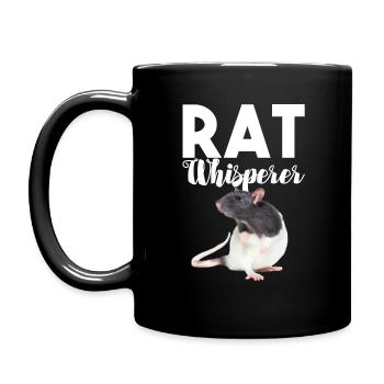 Rat Funny - Rat Whisperer - Full Colour Mug - black - Left