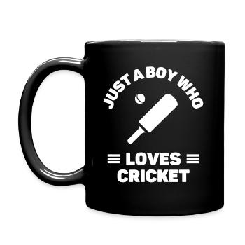 Juste un garçon qui aime le cricket - Mug uni - noir - Gauche