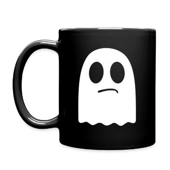 Fantôme peu impressionné - Mug uni - noir - Gauche