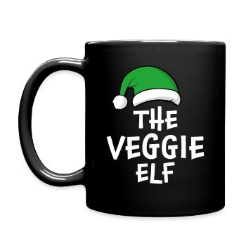 The Veggie Elf - Full Colour Mug - black - Left