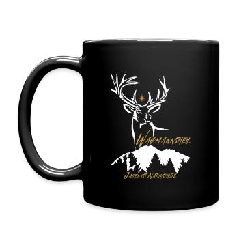 Hunter Gift Waidmannsheil-Jagen est la conservation de la nature - Mug uni - noir - Gauche