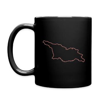Georgien - Tasse einfarbig - Schwarz - Links