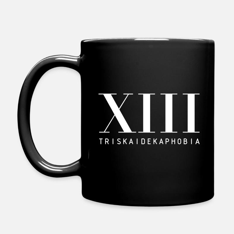 Triskaidekaphobie - Tasse einfarbig - Schwarz